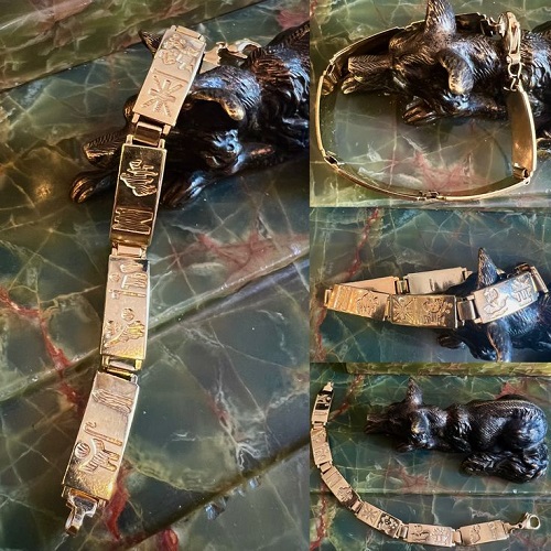 14kt yellow gold estate bracelet 