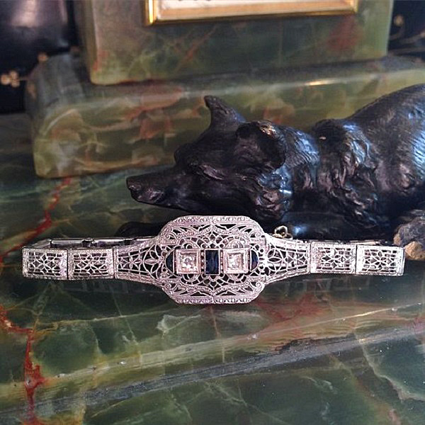 Art Deco, bracelet, diamonds