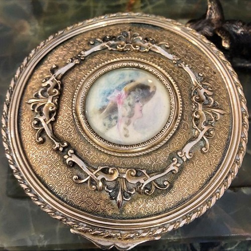 Painted Austrian bronze