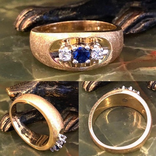 yellow gold engagement ring