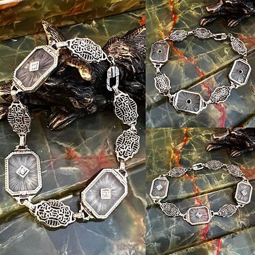 Art Deco, bracelet, diamonds