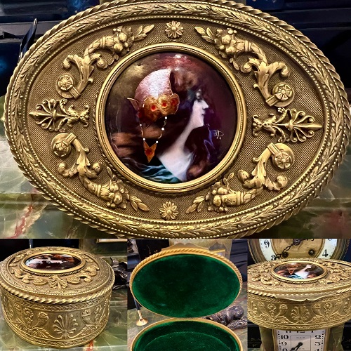 Painted Austrian bronze